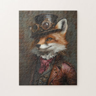 Steampunk Fox Wearing Goggles Puzzle