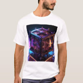 Steampunk Fractal Reflective Music Box T-Shirt (Vorderseite)