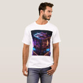 Steampunk Fractal Reflective Music Box T-Shirt (Vorne ganz)