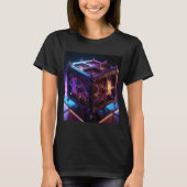 Steampunk Fractal Reflective Music Box T-Shirt (Vorderseite)