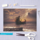 Steampunk Fractalscape, ein Schiff für alle Ziele Seidenpapier (Handwerk)