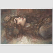 Steampunk-Frau 1 Dekoupage Papier (Vorderseite)