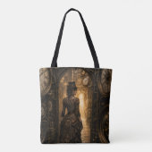 Steampunk-Frau Passage durch die Zeit Tasche (Rückseite)