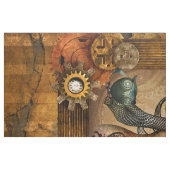 Steampunk Frauen mit steampunk Eule Stoff (Fat Quarter (45,7 x 55,9 cm))
