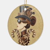 Steampunk: Frauen stehen der modernen Kunst gegenü Keramik Ornament (Links)