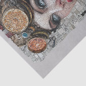 Steampunk-Frauenbrille 2/2 Imitate Mosaik 025 Gewe Seidenpapier (Ausschnitt)