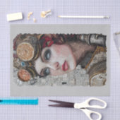 Steampunk-Frauenbrille 2/2 Imitate Mosaik 025 Gewe Seidenpapier (Handwerk)