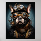 STEAMPUNK FRENCH BULLDOG POSTER (Vorne)