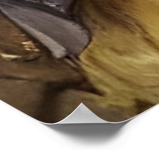 Steampunk French Bulldog Poster (Ecke)