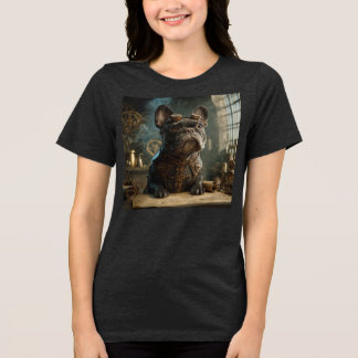 Steampunk Frenchie (Ausgabe 1) - Damen Tri-Blend Shirt