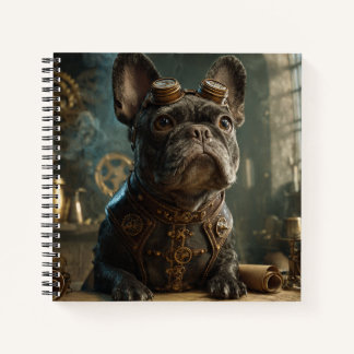 Steampunk Frenchie (Edition 1) - Spiralblock Notizblock