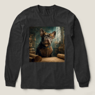 Steampunk Frenchie (Edition 2) - Langarm Tri-Blend Shirt