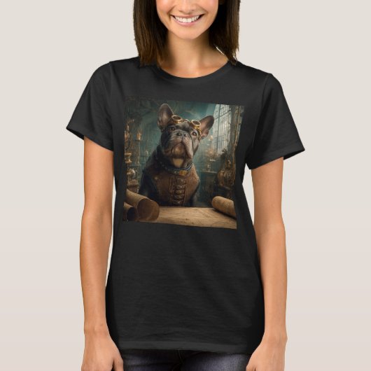 Steampunk Frenchie (Edition 2) - Women's Basic  T-Shirt (Vorderseite)