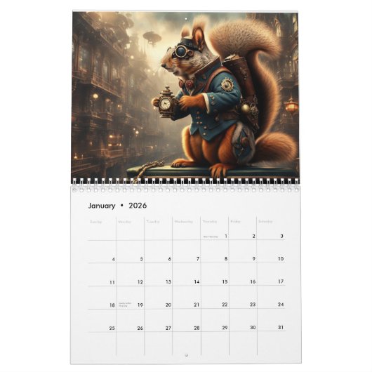 Steampunk Friends Kalender (Jan 2026)