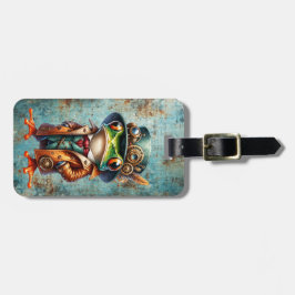 Steampunk Frog Custom Luggage Tag Gepäckanhänger