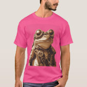 Steampunk Frog Fantasy Art T-Shirt (Vorderseite)