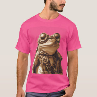 Steampunk Frog Fantasy Art T-Shirt