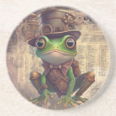 Steampunk Frog Getränkeuntersetzer (Vorne)