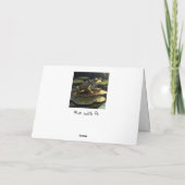 Steampunk Frog | Gotische Kunst Karte (Rückseite)