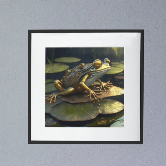 Steampunk Frog | Gotische Kunst Poster