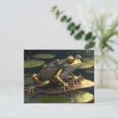 Steampunk Frog | Gotische Kunst Postkarte (Stehend Vorderseite)