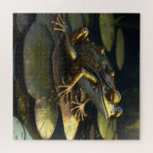 Steampunk Frog | Gotische Kunst Puzzle (Horizontal)