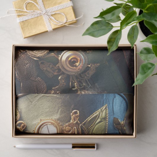 Steampunk Frog Head Seidenpapier (Geschenk)