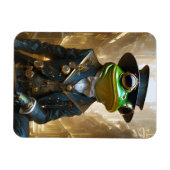 Steampunk Frog Magnet (Horizontal)