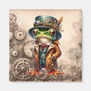 Steampunk Frog Magnet