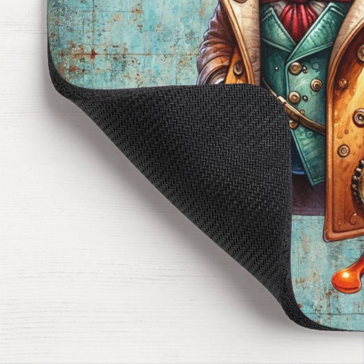 Steampunk Frog Mousepad (Ecke)