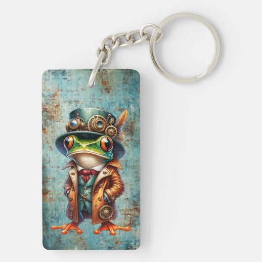 Steampunk Frog Schlüsselanhänger (Rückseite)