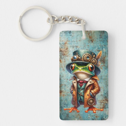 Steampunk Frog Schlüsselanhänger (Vorderseite)