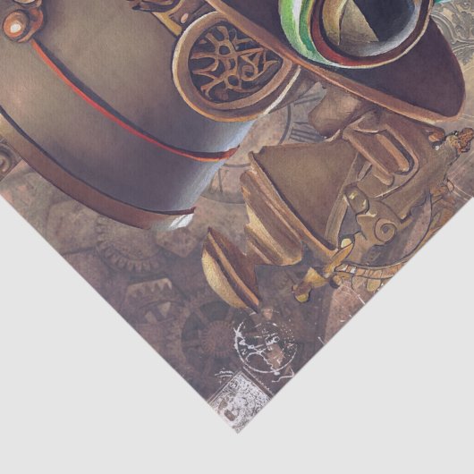 Steampunk Frog Seidenpapier (Detail)