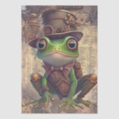 Steampunk Frog Seidenpapier (Vorderseite)