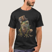 Steampunk Frog Zylinder Retro Scifi Mechanische Ge T-Shirt (Vorderseite)