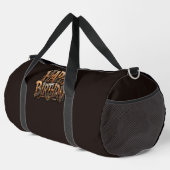 Steampunk Frohe Geburtstag Lettering Duffle Bag (Rechte Ecke)