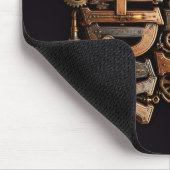 Steampunk Frohe Geburtstag Lettering Mousepad (Ecke)