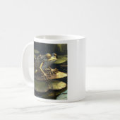 Steampunk-Frosch | Gothic-Kunst Kaffeetasse (Vorderseite Links)
