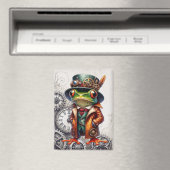 Steampunk-Frosch und Zahnräder  Magnet (In Situ (Geschirrspüler))