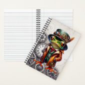 Steampunk-Frosch und Zahnräder  Notizblock (Innen)