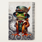 Steampunk-Frosch und Zahnräder  Notizblock (Rückseite)
