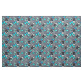 Steampunk Funky Gothic Grau und Blau Gemustert Stoff (Fat Quarter (45,7 x 55,9 cm))