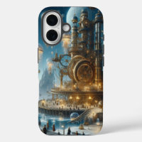 Steampunk Futuristic Ancient City mit Qualle