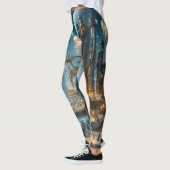 Steampunk Futuristic Ancient City mit Qualle Leggings (Links)