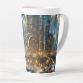 Steampunk Futuristic Ancient City mit Qualle Milchtasse (Rechte Ecke)