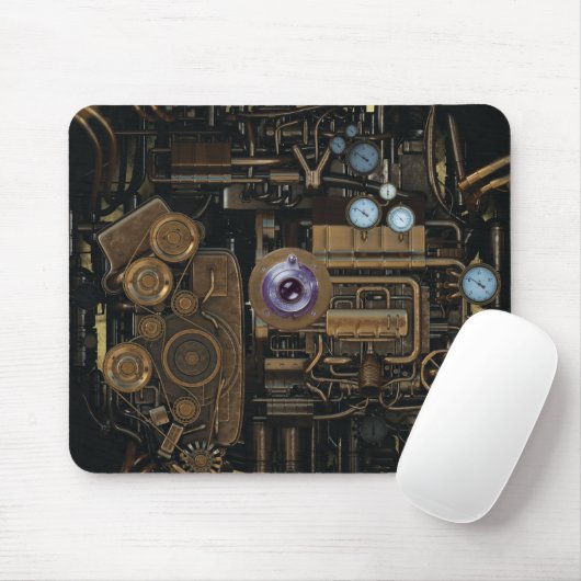 Steampunk Gage Gear Camera Mousepad (Mit Mouse)