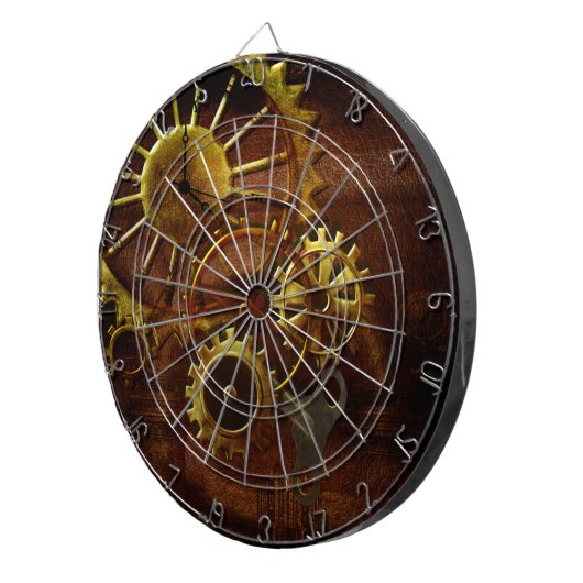 Steampunk Gänge Dartscheibe (Vorderseite rechts)