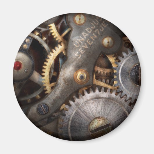 Steampunk - Gänge - Horologie Magnet (Vorne)