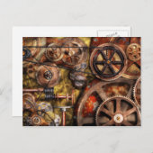 Steampunk - Gänge - Innenarbeiten Postkarte (Vorne/Hinten)