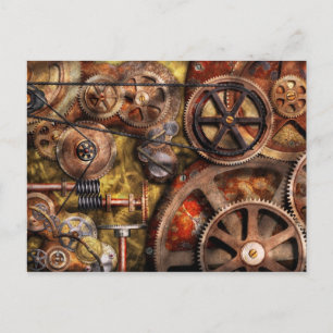 Steampunk - Gänge - Innenarbeiten Postkarte